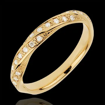 Alliance Tresse Précieuse - or jaune 18 carats