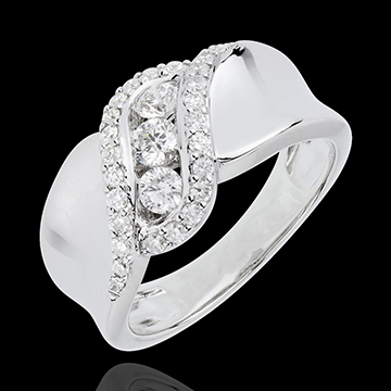 Bague Trilogie Destinée - Shéhérazade - or blanc 18 carats