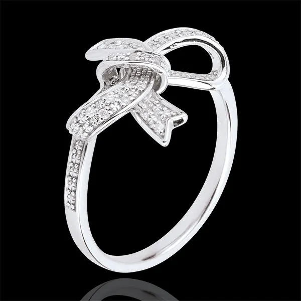 Inel Nod Preţios - Argint şi diamante