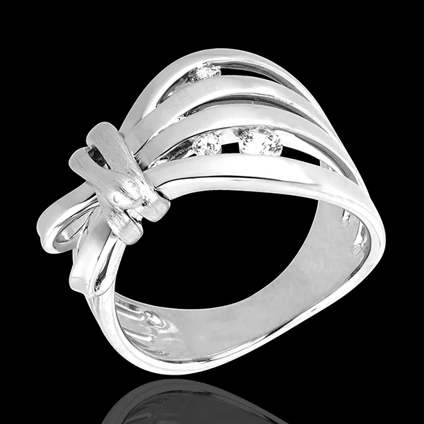 Ring Imaginary walk - Camouflage - white gold