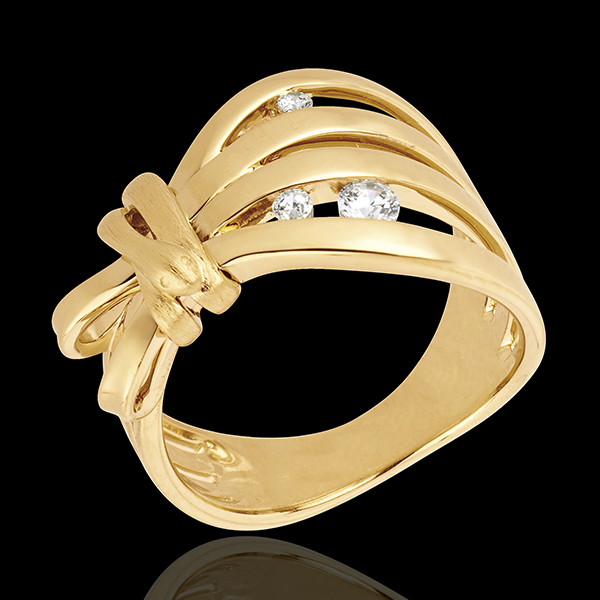 Ring Imaginary Walk - Camouflage - yellow gold