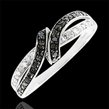 Ring Clair Obscure Rendez-vous - white gold, black diamond