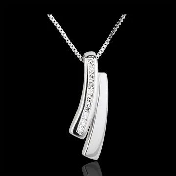 White Gold and Diamond Sapience Necklace