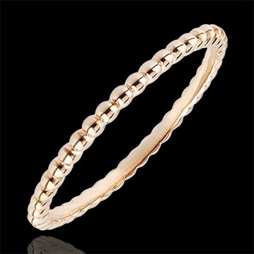 Ring Salty Flower - rose gold - 9 carat