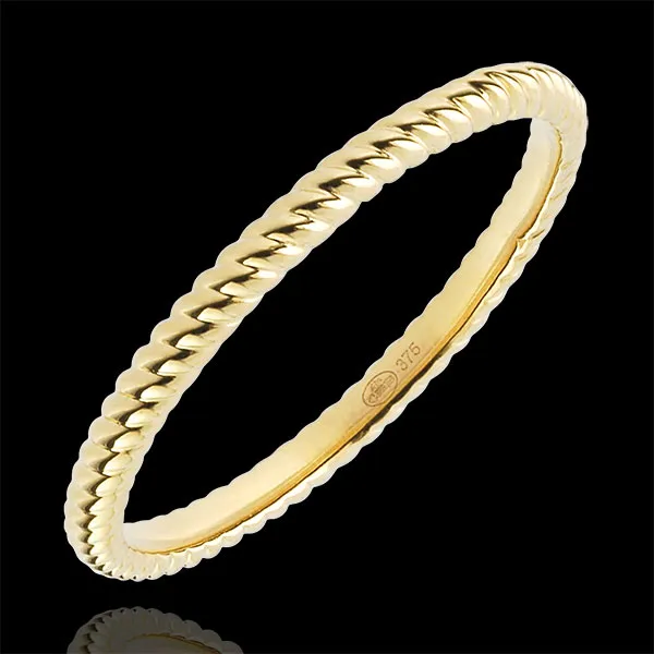 Ring Goldenes Seil - Gelbgold