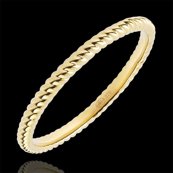Ring Goldenes Seil - Gelbgold