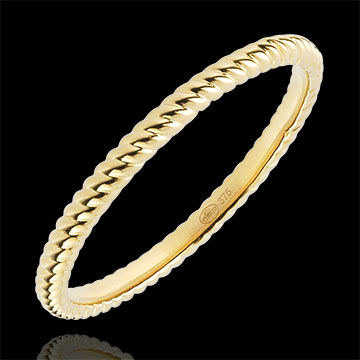 Ring Goldenes Seil - Gelbgold