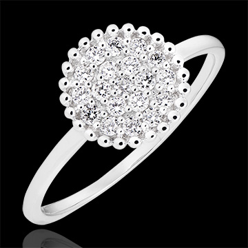 Anillo Penelope - oro blanco de 18 quilates y diamantes