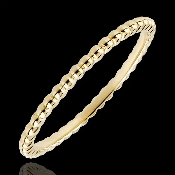 Anillo Flor de Sal - oro amarillo 18 quilates