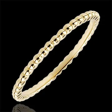 Anillo Flor de Sal - oro amarillo 18 quilates