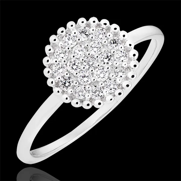 Anillo Penelope - oro blanco de 18 quilates y diamantes