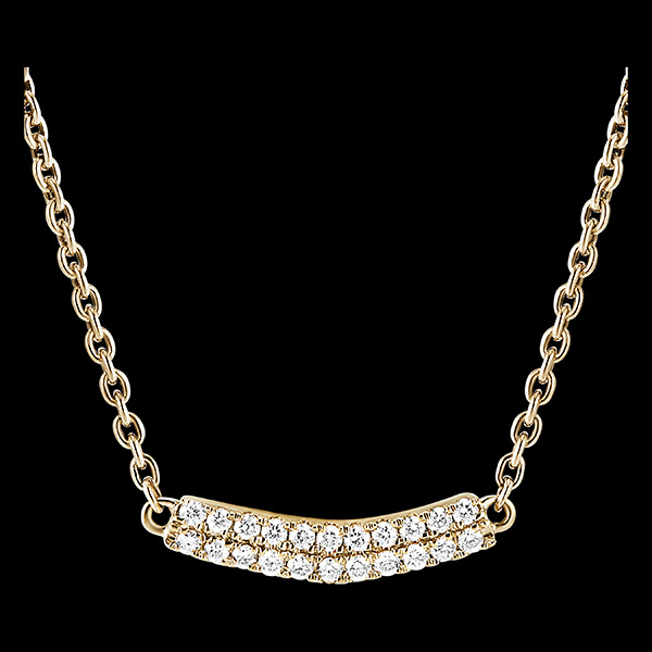 Collier Fraîcheur - Isla - or jaune 18 carats et diamants