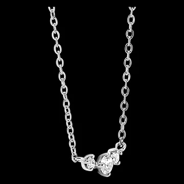 Collier Fraîcheur - Tara - or blanc 18 carats et diamants