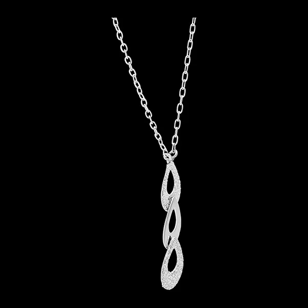 Collier Fraîcheur - Trio Pira - or blanc 18 carats 