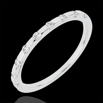 Alliance Oriane - or blanc 18 carats