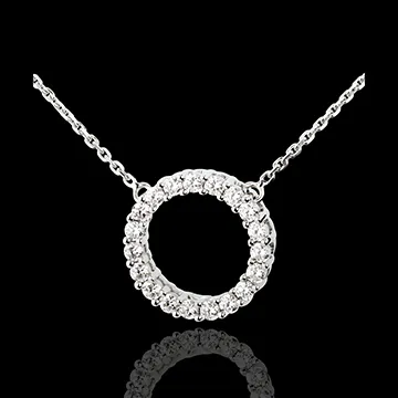 Collier Firmament or blanc 18 carats - 0.75 carats - 19 diamants