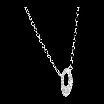 Collier Fraîcheur - Circulus - or blanc 18 carats 