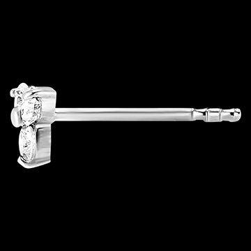 Boucles d'oreilles Fraîcheur - Orion - or blanc 9 carats et diamants