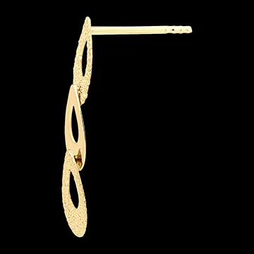 Boucles d'oreilles Puces Fraîcheur - Trio Pira - or jaune 18 carats 