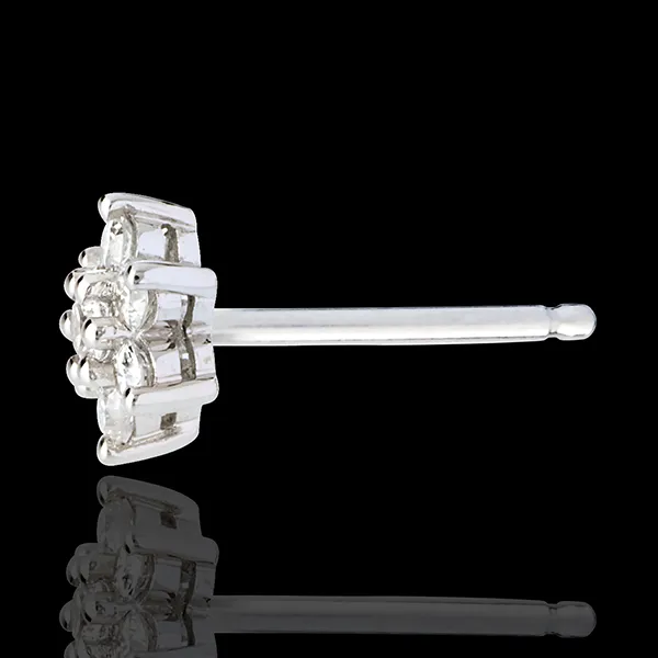 Lotus Diamond Stud Earrings paved - 0.33 carat