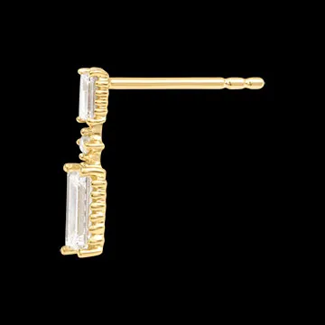 Lysane Drop Earrings – 9ct Yellow Gold and Lab-Grown Diamonds