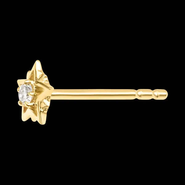 Astréa Stud Earrings – 9ct Yellow Gold and Lab-Grown Diamonds