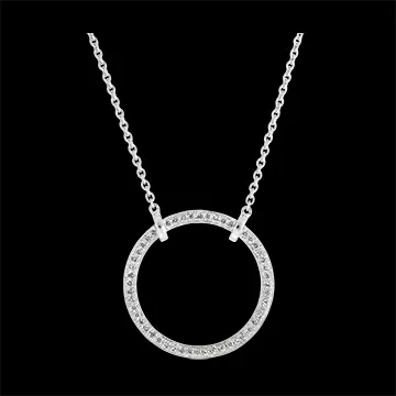 Collier Fraîcheur - Circé - or blanc 9 carats et diamants