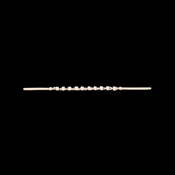 Gracile Bangle - 9 carat rose gold with diamonds