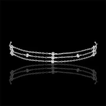 Bracelet Grâce or blanc 9 carats