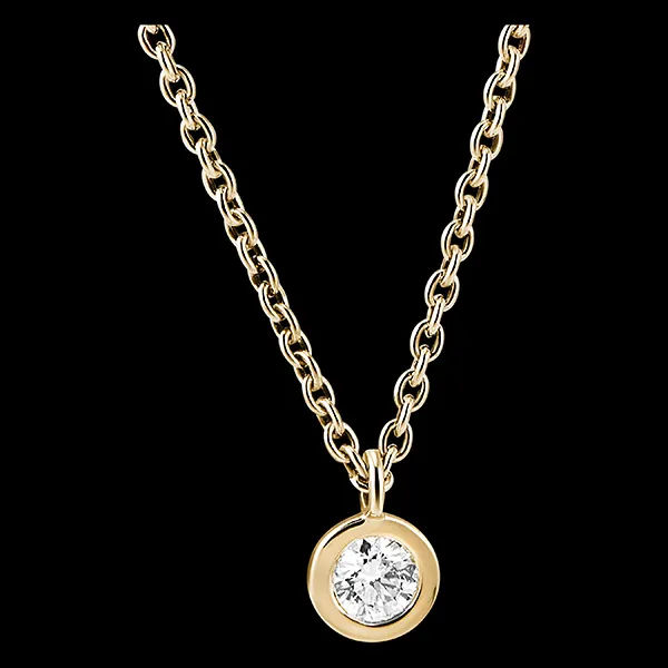 Collier Fraîcheur - Calixte - or jaune 9 carats et diamant