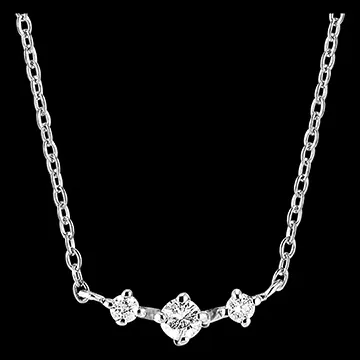 Collier Fraîcheur - Tara - or blanc 18 carats et diamants