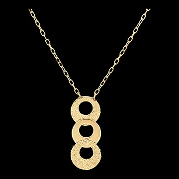 Collier Fraîcheur - Trio Circulus - or jaune 18 carats 