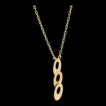 Collier Fraîcheur - Trio Circulus - or jaune 18 carats
