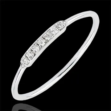 Engagement Ring Abundance - Balance - white gold 9 carats and diamonds