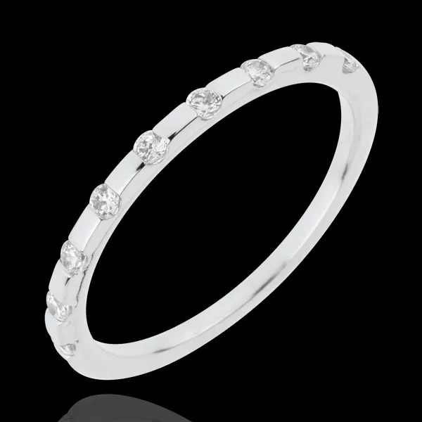 Alliance Oriane - or blanc 18 carats