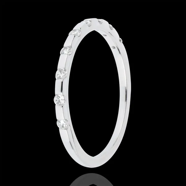 Alliance Oriane - or blanc 18 carats