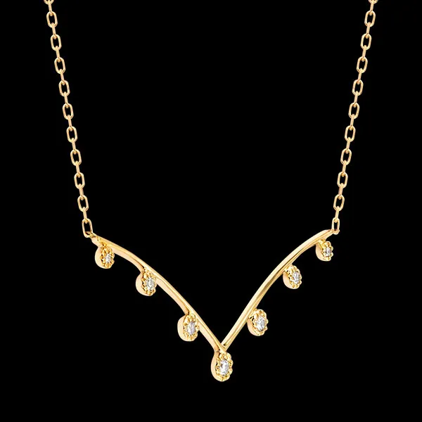 Elanzia Necklace – 9ct Yellow Gold and Lab-Grown Diamonds