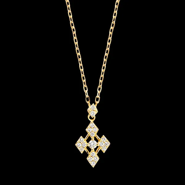 Cassiara Necklace – 9ct Yellow Gold and Lab-Grown Diamonds