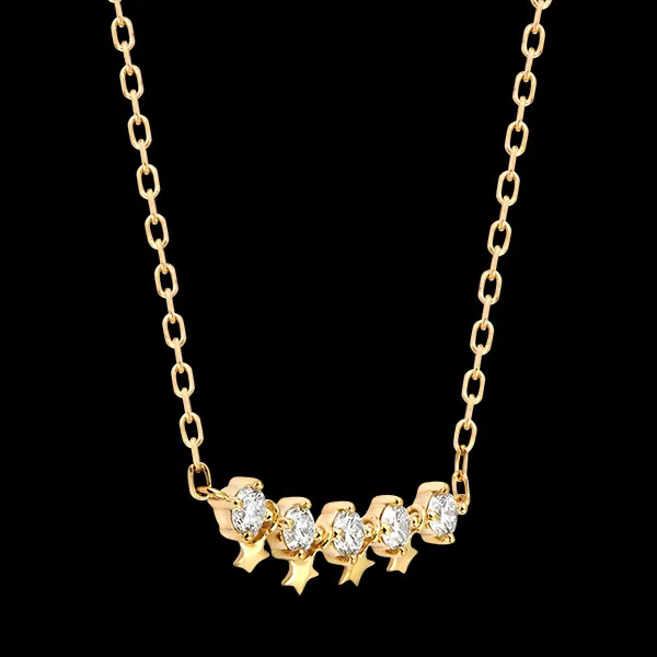 Célestine Necklace – 9ct Yellow Gold and Lab-Grown Diamonds