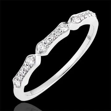 Bague Stella - or blanc 18 carats et diamants