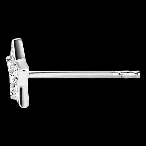 Freshness earrings- Sirius - 9 carat white gold and diamonds