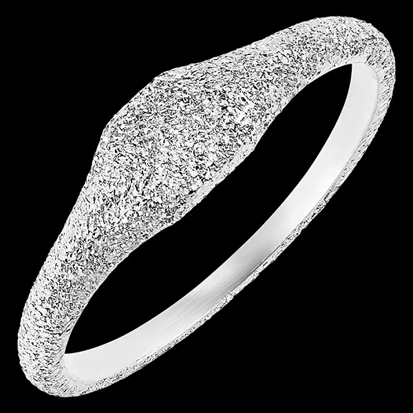 Bague Fraîcheur - Diamanté - or blanc 9 carats