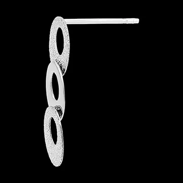 Freshness Stud Earrings - Trio Circulus - 9 carat white gold