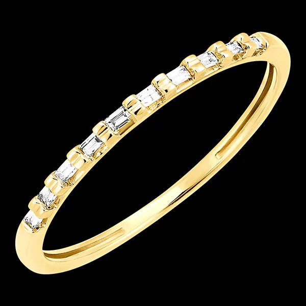 Freshness Ring - Harmony - 18 carat yellow gold and diamonds