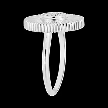 Freshness Ring - Sol - 9-carat white gold and diamonds