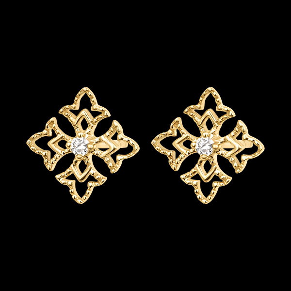 Éline Stud Earrings – 9ct Yellow Gold and Lab-Grown Diamonds