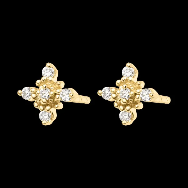 Almira Stud Earrings – 9ct Yellow Gold and Lab-Grown Diamonds