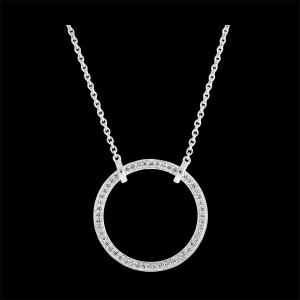 Freshness Necklace - Circé - white gold 18 carats and diamonds