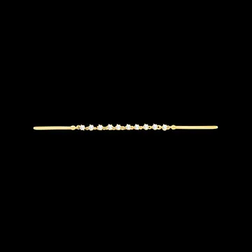 Gracile Bangle - 9 carat yellow gold with diamonds