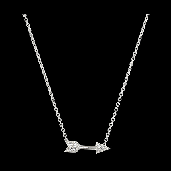 Freshness Necklace - Cupid - white gold 9 carats and diamonds